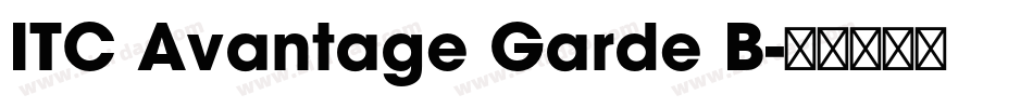 ITC Avantage Garde B字体转换